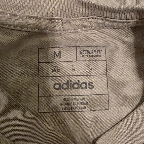 Adidas Kids Gray Shirt Size M 10/12 - Picture 3 of 8